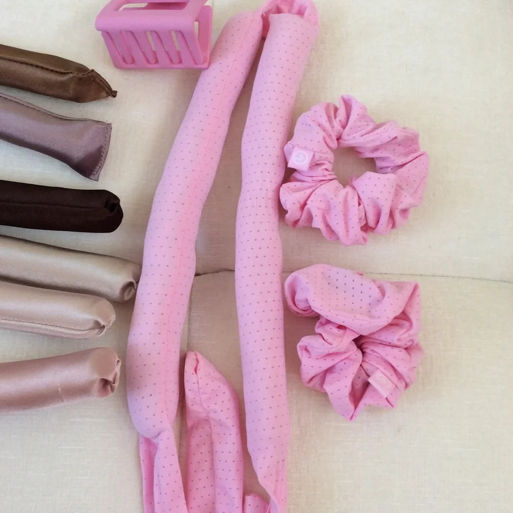 Heatless overnight curlers.